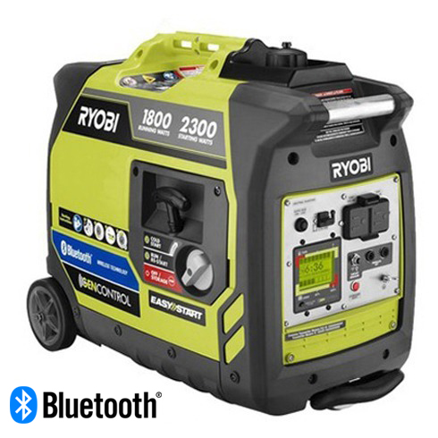 Ryobi 2,300W/1800W Bluetooth Super Quiet Gasoline Generator