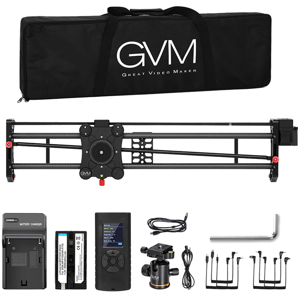 GVM GP-120QD Motorized Carbon Fiber Video Slider (48