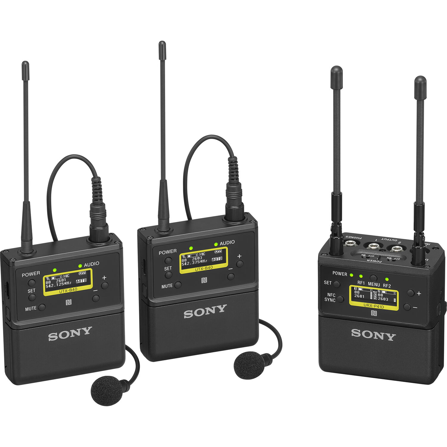 Sony UWP-D27 2-Person Camera-Mount Wireless Lavalier Microphone System