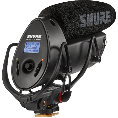 Shure VP83F LensHopper Shotgun Microphone w/ Integrated Recorder