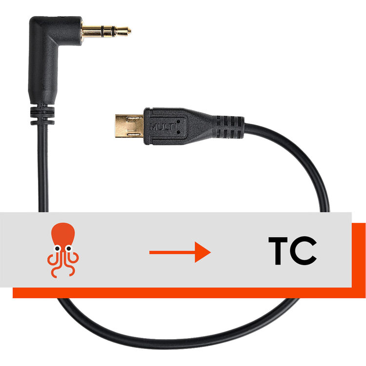 Tentacle Sync 3.5mm TRS to Multi Interface Timecode Cable for Sony FX3/FX30 (7.9