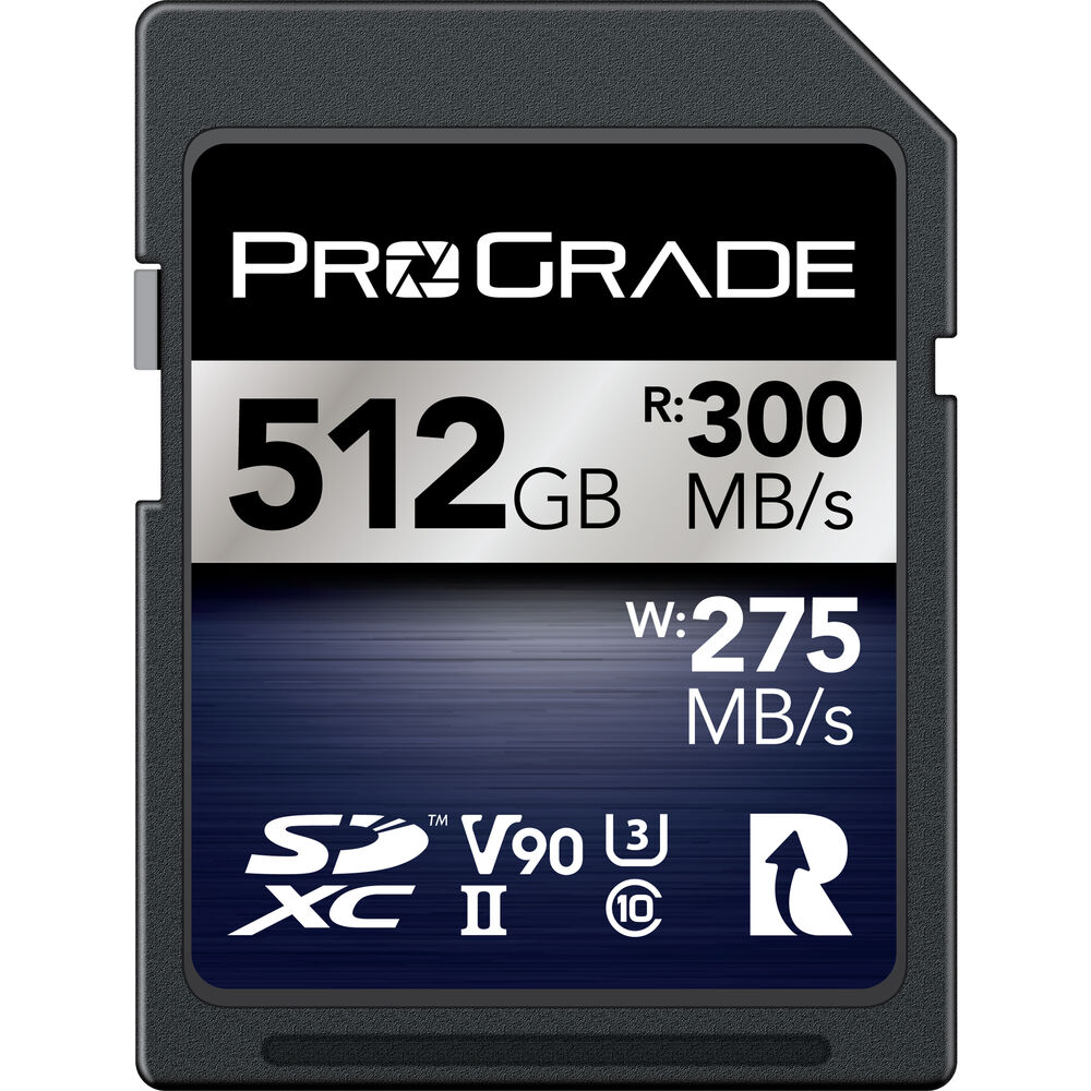 ProGrade Digital 512GB UHS-II V90 SDXC Iridium Memory Card