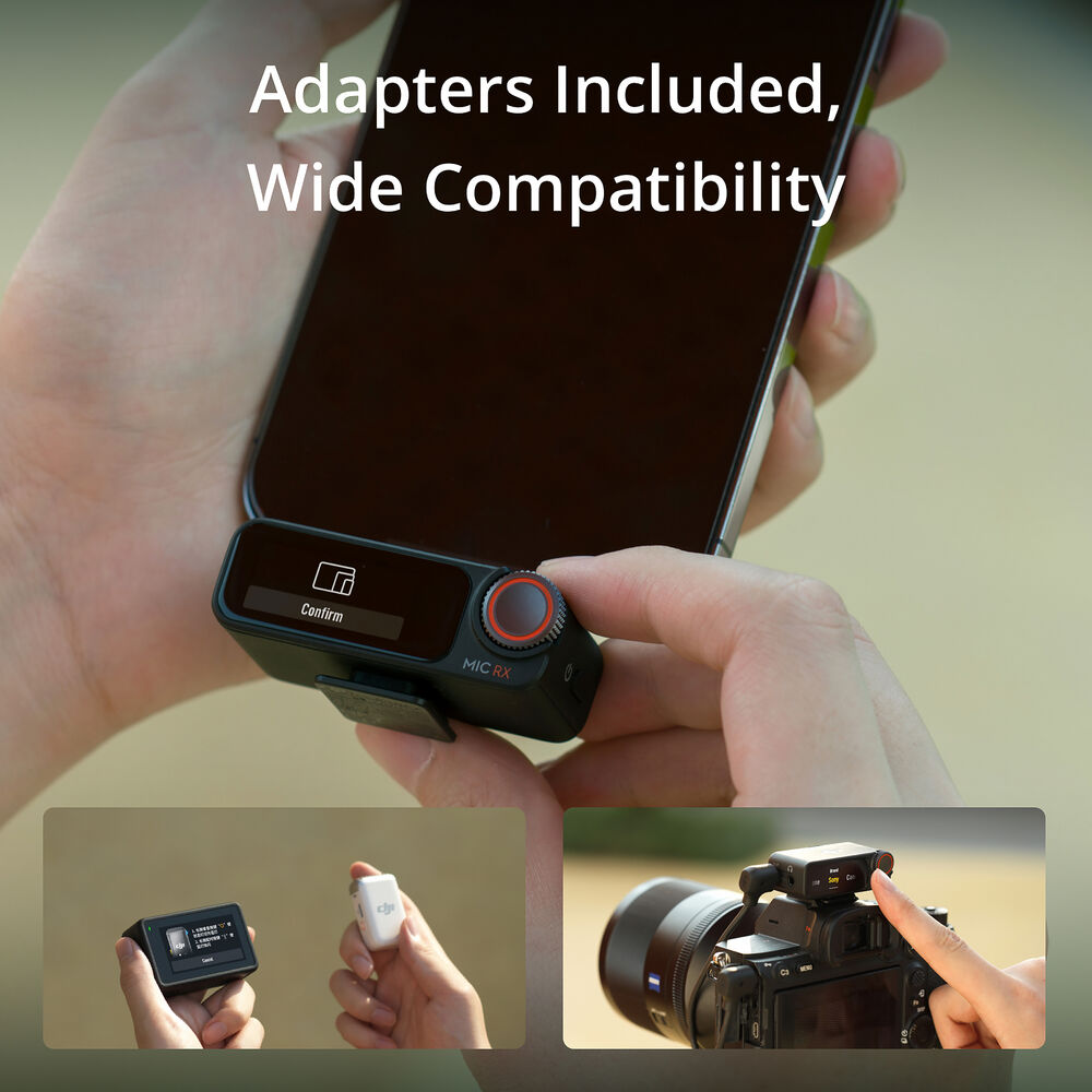 DJI Mic 2 Wireless Microphone & Recorder for Camera/Smartphone (2-Person)