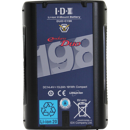 IDX DUO-C198 V-Mount Battery (191Wh - 14A Load - 2 D-Taps)