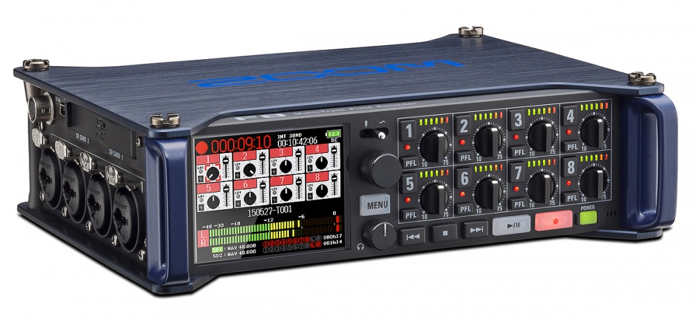 Zoom F8 Multi-Track Audio Field Recorder (8-Input)