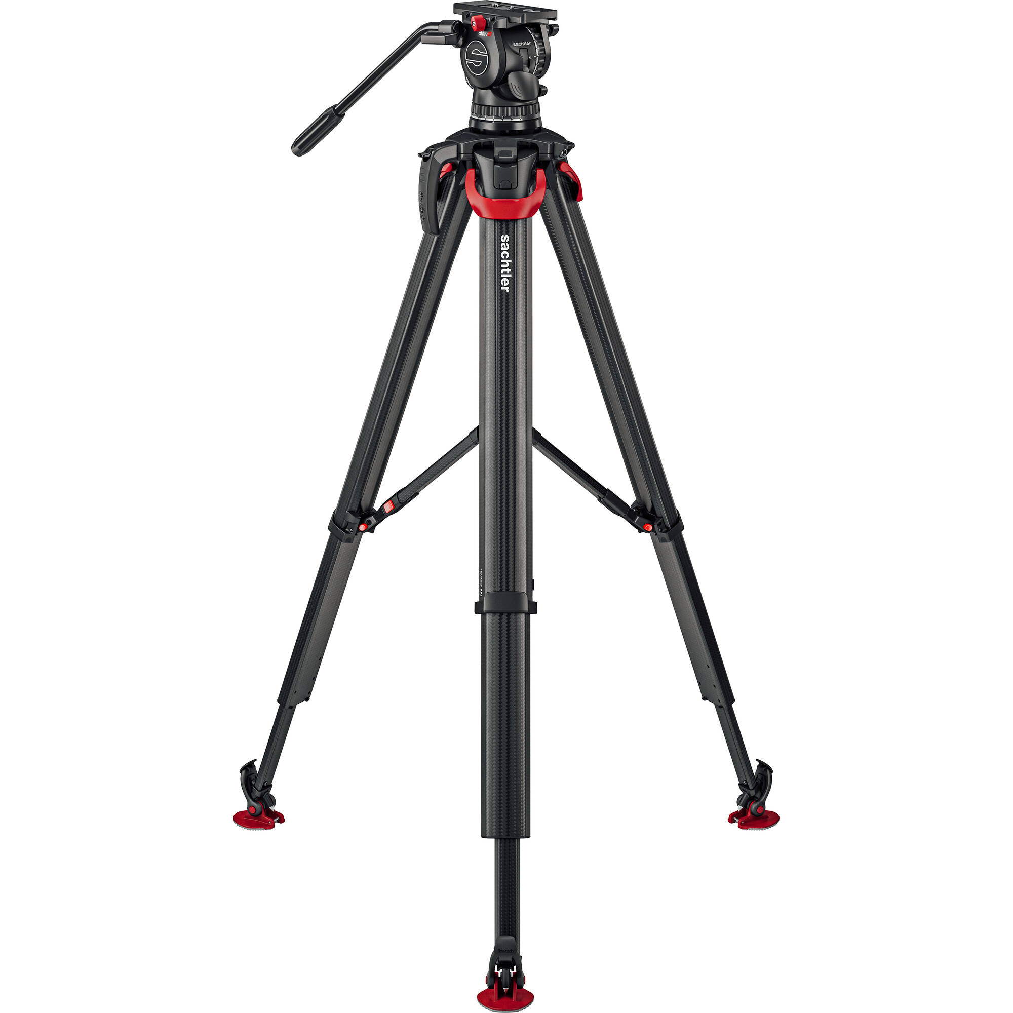 Sachtler aktiv10T & flowtech 100 Tripod w/ Mid-Level Spreader