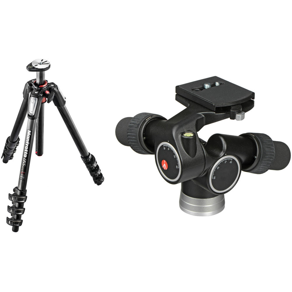 Manfrotto MT055CXPRO4 Carbon Fiber Tripod & 405 Pro Geared Photo Head