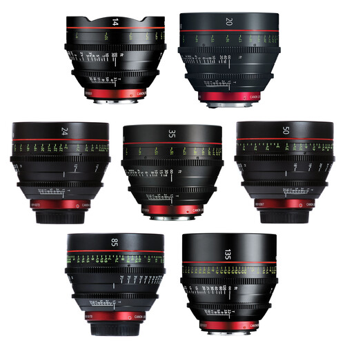 Canon CN-E Cinema Prime Lens Set (EF/RF/E/L, FF)