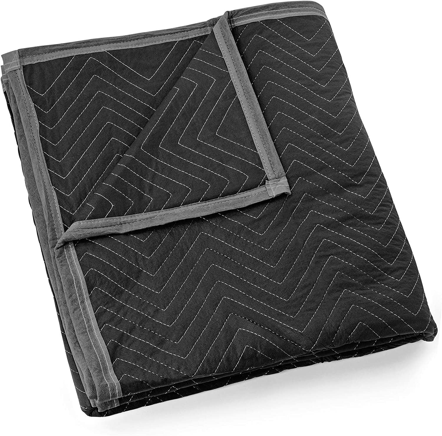 Heavy Duty Pro Packing Blanket/Furniture Pad (80” x 72”, Black)